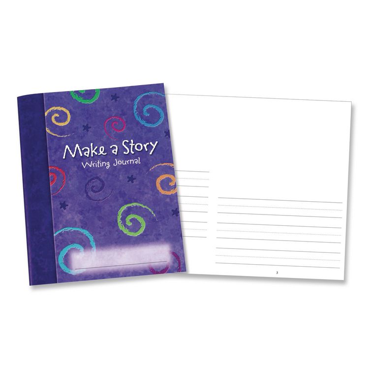 Make-a-Story Journal, Manuscript Format, Blue Cover, (32) 9 x 7 Sheets, 10 Journals