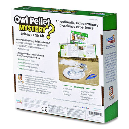 Owl Pellet Mystery Science Lab Kit, Grades 3 to 8