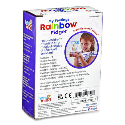 My Feelings Rainbow Fidget Tube, Ages 3 and Up, Blue