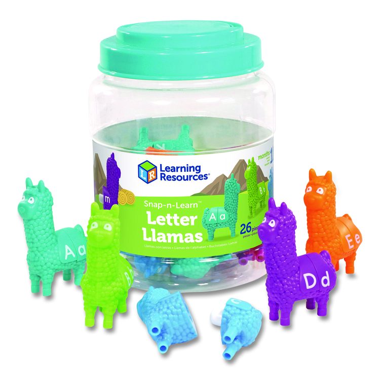 Snap-n-Learn Letter Llamas, Pre-K, 26 Pieces
