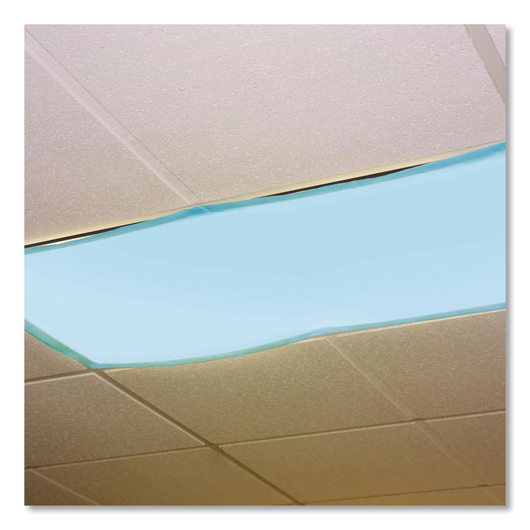 Fluorescent Light Filter Covers, Rectangular, 2 ft x 4 ft, Tranquil Blue, 4 Covers