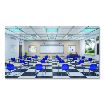 Fluorescent Light Filter Covers, Square, 2 ft x 2 ft, Tranquil Blue, 4 Covers