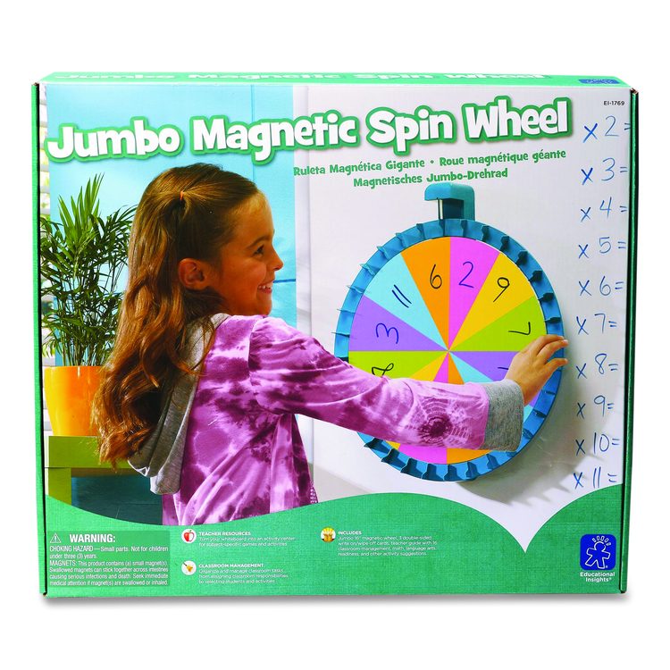 Jumbo Magnetic Spin Wheel, 16" Diameter, Ages 3 and Up