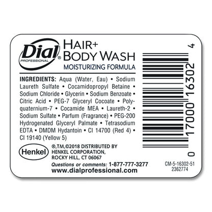 Hair + Body Wash Refill for Versa Dispenser, Neutral Scent, 15 oz, 6/Carton