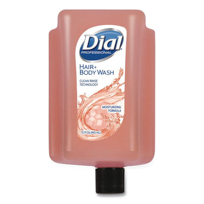 Hair + Body Wash Refill for Versa Dispenser, Neutral Scent, 15 oz, 6/Carton