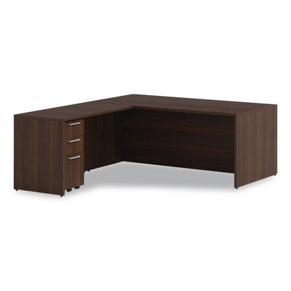 Alera Seville Series Return Shell, Reversible, 48" x 24" x 29", Mahogany