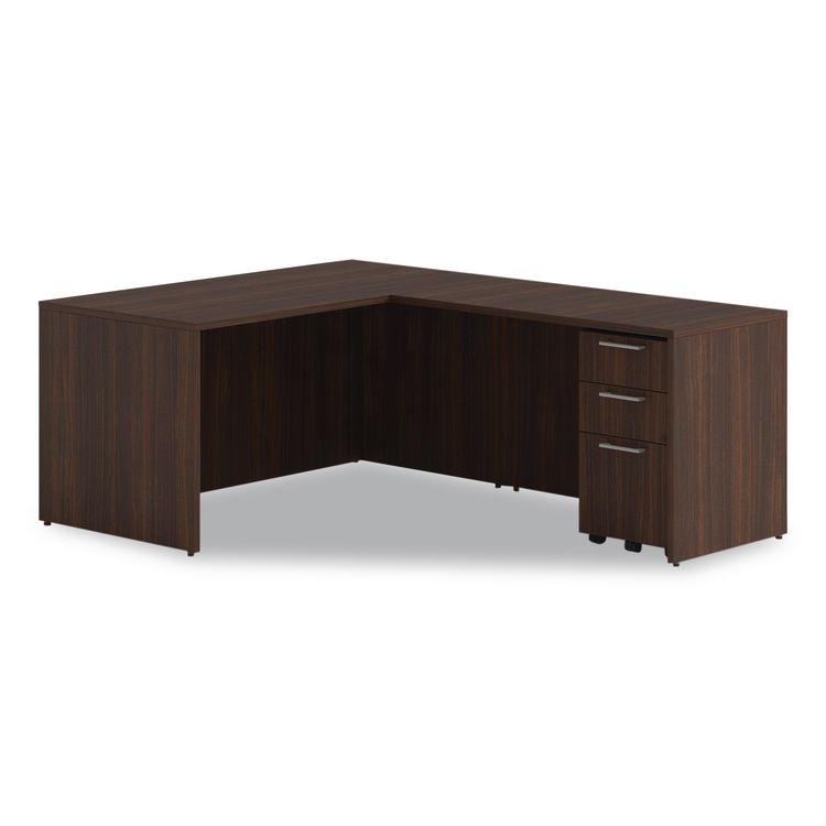 Alera Seville Series Return Shell, Reversible, 48" x 24" x 29", Mahogany