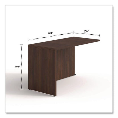 Alera Seville Series Return Shell, Reversible, 48" x 24" x 29", Mahogany
