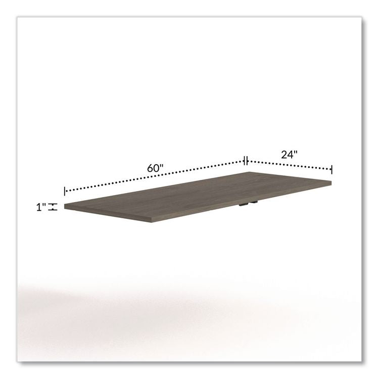 Alera Seville Training Table Top, Rectangular, 60w x 29d Walnut