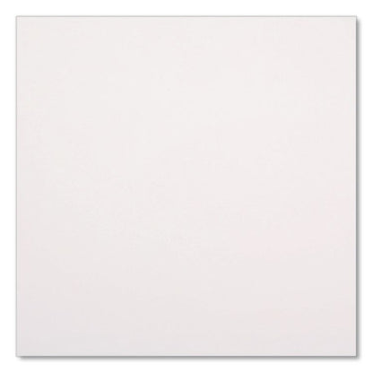 Linen-Feel Flat Napkins, 1-Ply, 14 x 14, White, 1,000/Carton