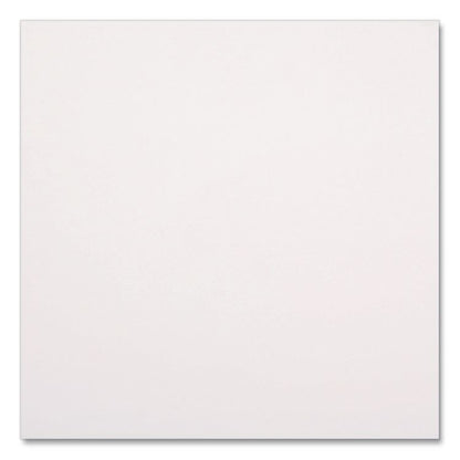 Linen-Feel Flat Napkins, 1-Ply, 16 x 16, White, 1,000/Carton
