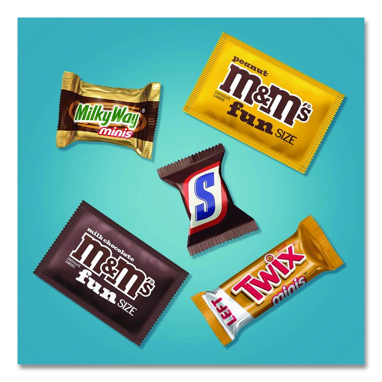 Assortment Milk Chocolate/Mar's Chocolate Favorites, 30.22 oz Bag and 62.6 oz Bag/Carton