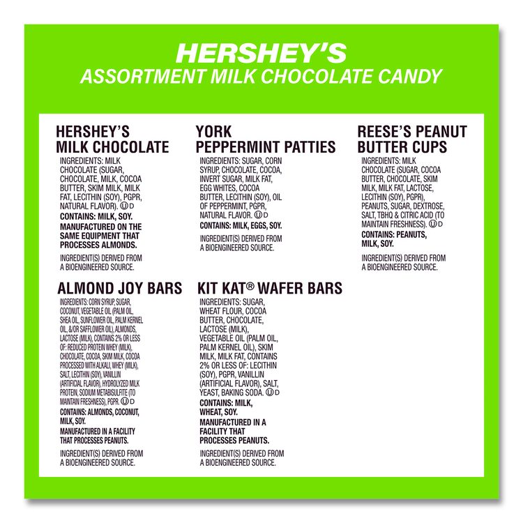 Assortment Milk Chocolate/Mar's Chocolate Favorites, 30.22 oz Bag and 62.6 oz Bag/Carton