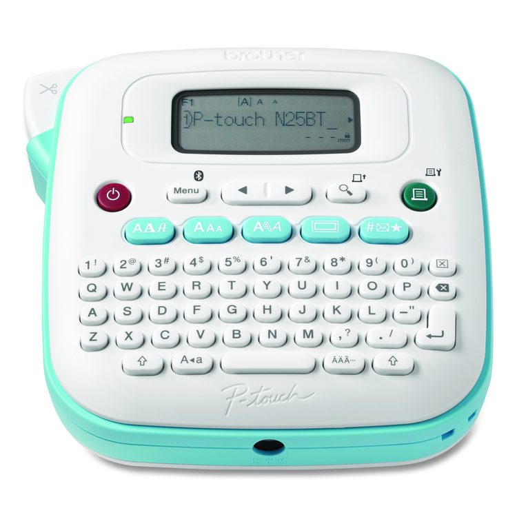 P-Touch PT-N25BT Personal Connected Label Maker, 2 Lines, 6 x 6 x 2.9