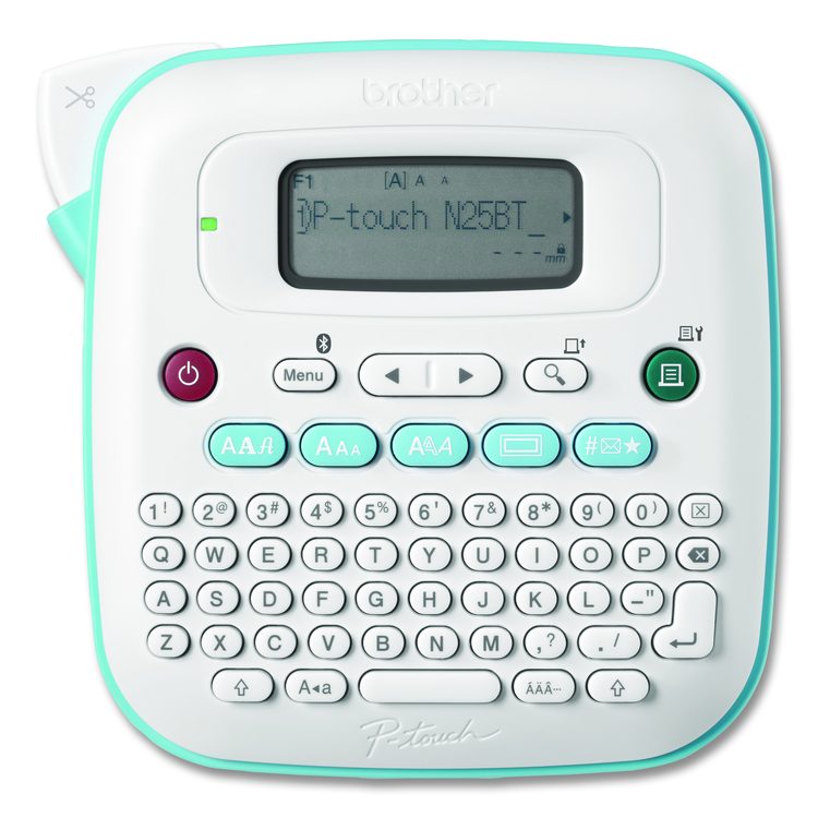 P-Touch PT-N25BT Personal Connected Label Maker, 2 Lines, 6 x 6 x 2.9