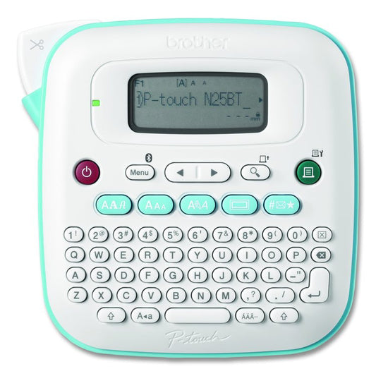 P-Touch PT-N25BT Personal Connected Label Maker, 2 Lines, 6 x 6 x 2.9