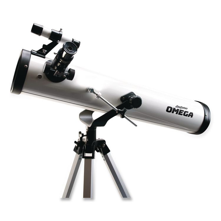 GeoSafari Omega Reflector Telescope,, 2 Elements, 35x to 300x Magnification, 76 mm Aperture, 700 mm Focal Length, White