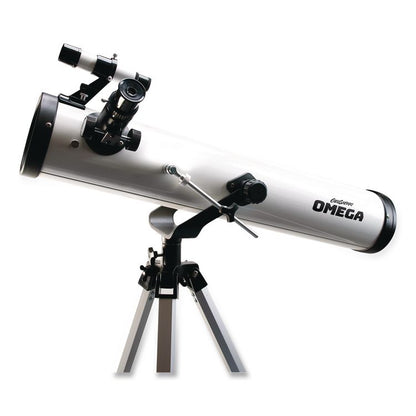 GeoSafari Omega Reflector Telescope,, 2 Elements, 35x to 300x Magnification, 76 mm Aperture, 700 mm Focal Length, White
