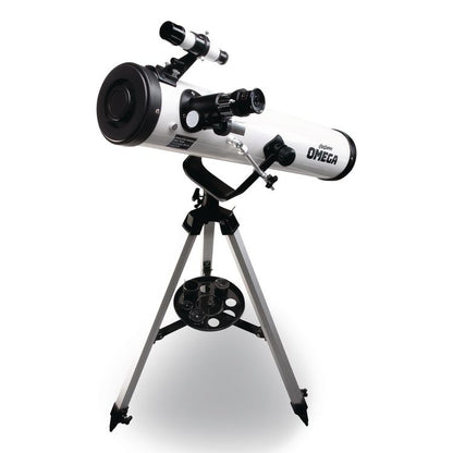 GeoSafari Omega Reflector Telescope,, 2 Elements, 35x to 300x Magnification, 76 mm Aperture, 700 mm Focal Length, White