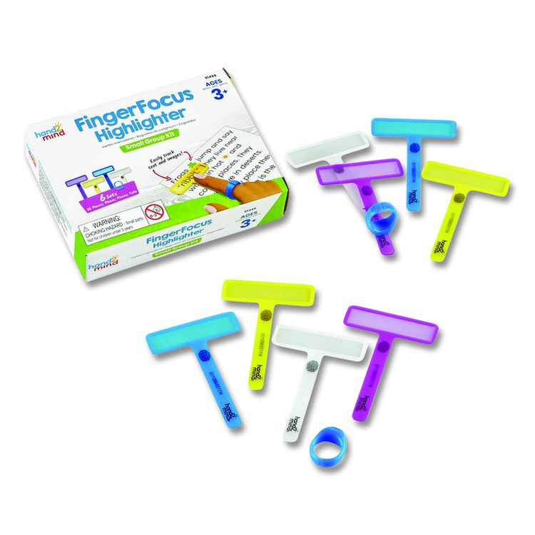 FingerFocus Highlighter, Grades Pre-K to 5, 30 Pieces