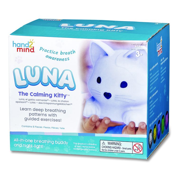 Luna the Calming Kitty, Ages 3 and Up, White