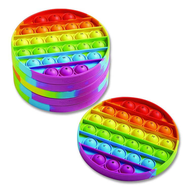 Alphabet Sensory Bubble Poppers, Pre-K to K, 6 Pieces