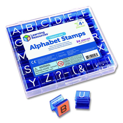 Uppercase Alphabet Stamps, 1", 34 Stamps