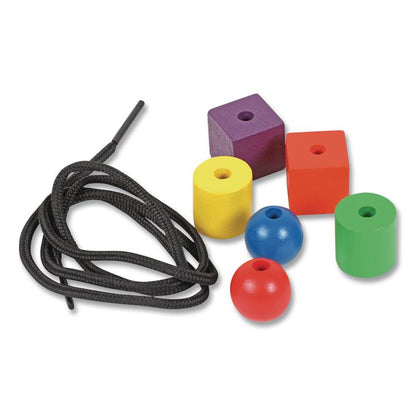 Beads in a Bucket, Wood, Small, Assorted Colors, 1.4 lb Bucket