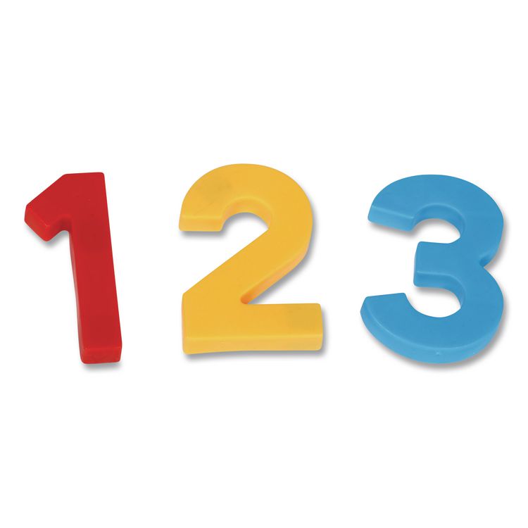 Jumbo Magnetic Numbers and Operations, Assorted Colors, 36 Pieces