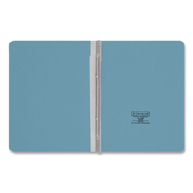 Prong Fastener Premium Pressboard Report Cover, Two-Piece Prong Fastener, 3" Capacity, 8.5 x 11, Blue/Blue