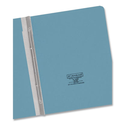 Prong Fastener Premium Pressboard Report Cover, Two-Piece Prong Fastener, 3" Capacity, 8.5 x 11, Blue/Blue