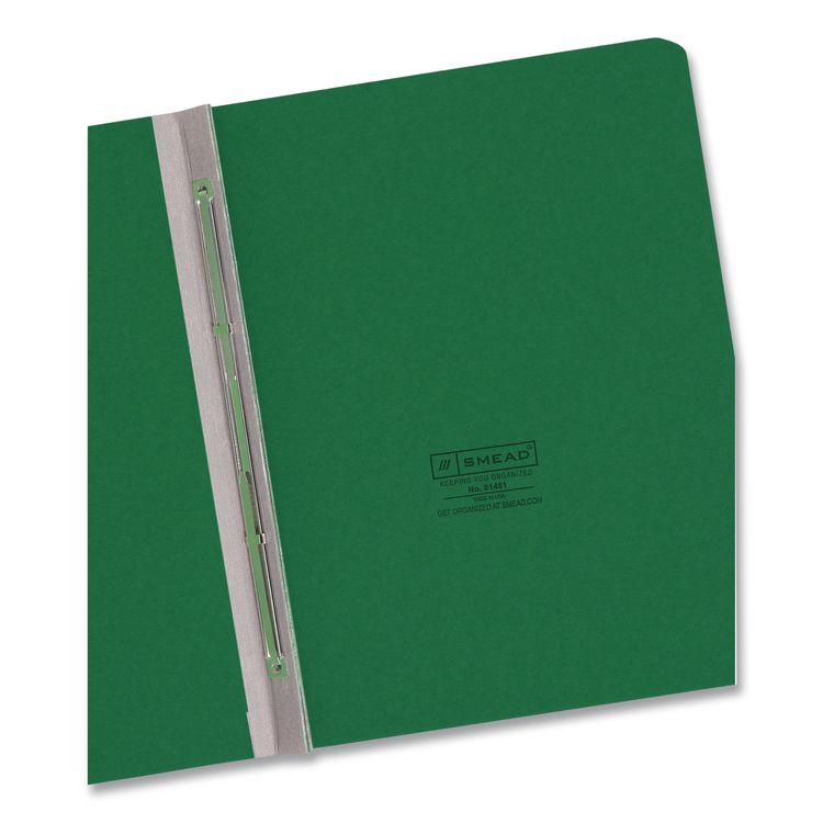 Prong Fastener Pressboard Report Cover, Two-Piece Prong Fastener, 3" Capacity, 8.5 x 11, Green/Green