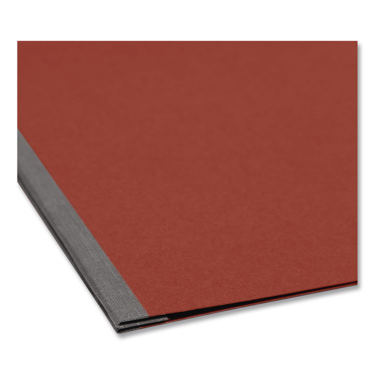 Prong Fastener Premium Pressboard Report Cover, Two-Piece Prong Fastener, 2" Capacity, 8.5 x 11, Red/Red