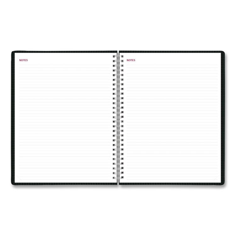 Essential Collection Weekly Appointment Book in Columnar Format, 11 x 8.5, Black Cover, 12-Month (Jan to Dec): 2026