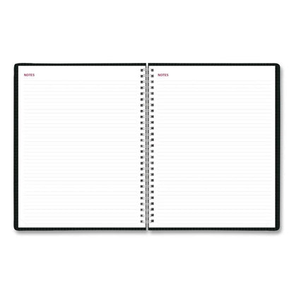 Essential Collection Weekly Appointment Book in Columnar Format, 11 x 8.5, Black Cover, 12-Month (Jan to Dec): 2026