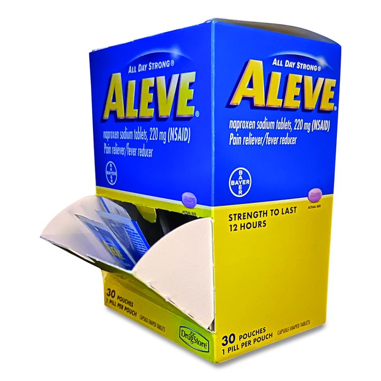 Pain Reliever Tablets Refill Packs, 1 Tablet/Packet, 30/Box