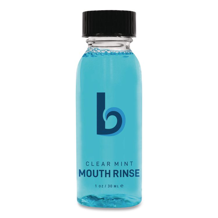 Mouth Rinse, Mint Flavor, 30 mL Bottle, 180/Carton