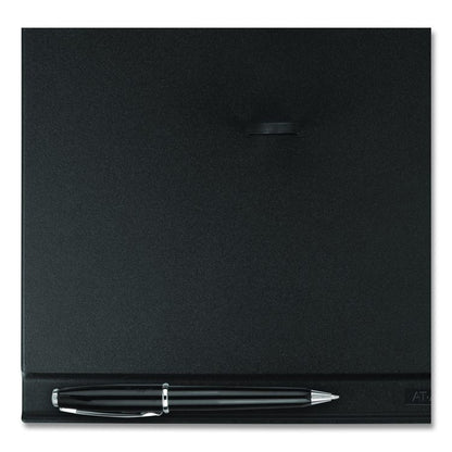 #17 Desk Calendar Base for Loose-Leaf Refill, 2 Rings, 3.5" x 6", Black