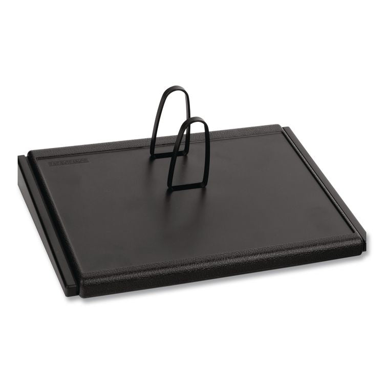 Desk Calendar Base for Loose-Leaf Refill, 2 Rings, 3" x 3.75", Black