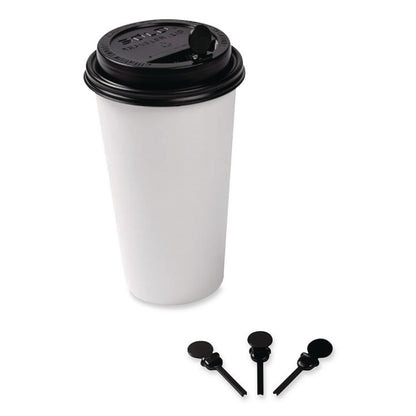 Beverage Plugs, 2", Black, 2,000/Carton