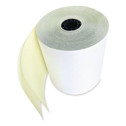 No Carbon Register Rolls, 3" x 90 ft, White/Yellow, 30/Carton