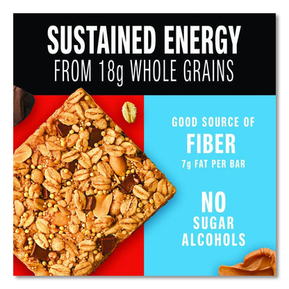 Healthy Grains Energy Peanut Butter Dark Chocolate Bars, 1.4 oz Bar, 10/Box