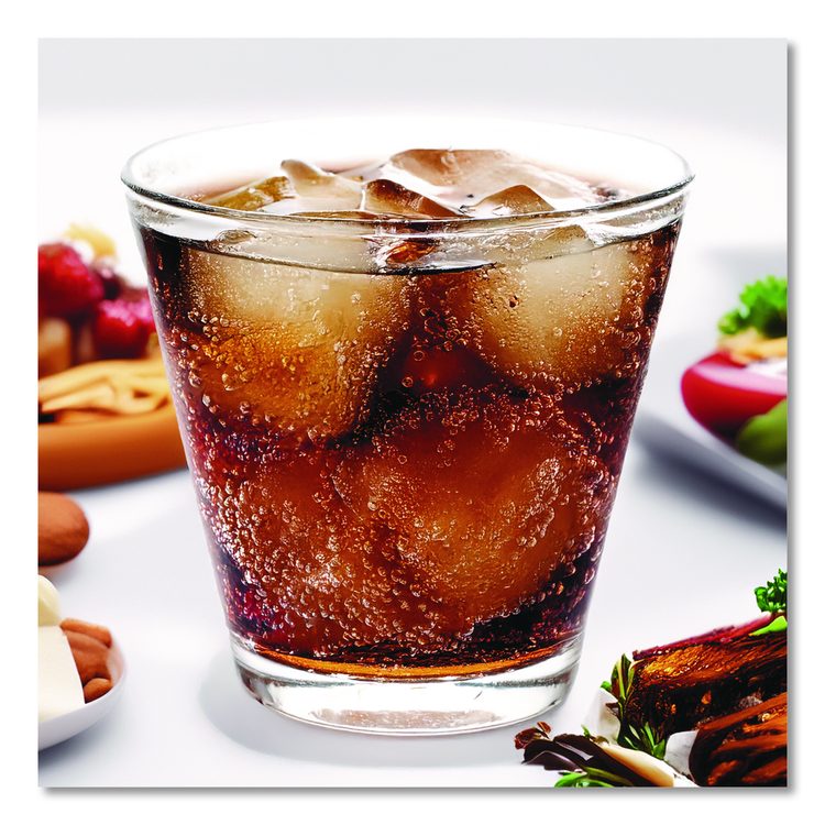 Comet Plastic Tumbler, Squat, 5 oz, Clear, 50/Pack, 20 Packs/Carton