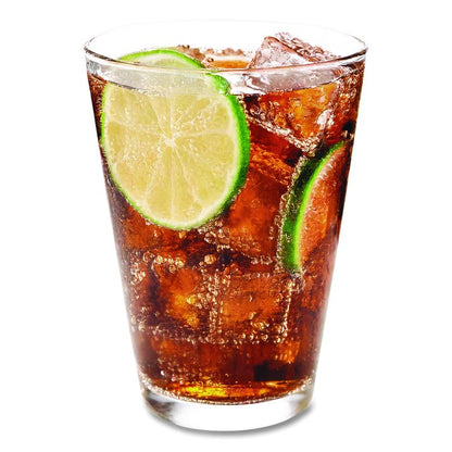 Comet Plastic Tumbler, Tall, 8 oz, Clear, 25/Pack, 20 Packs/Carton
