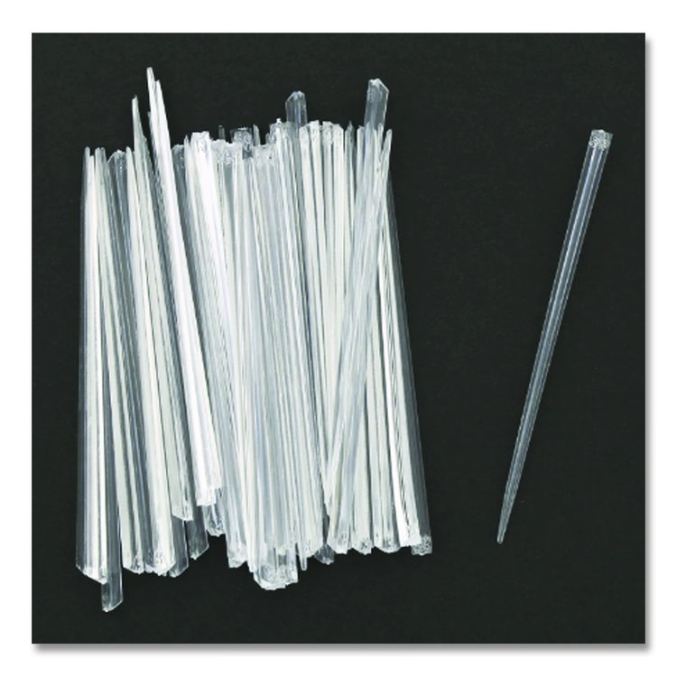 Prism Picks, Plastic, 4", Clear, 500/Box, 5 Boxes/Carton