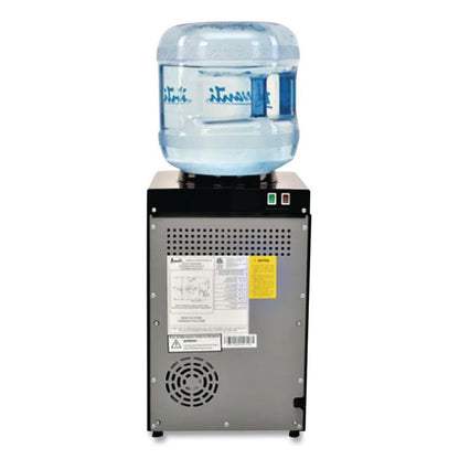 Counter Top Thermoelectric Hot and Cold Water Dispenser, 3 gal to 5 gal, 12 x 13 x 20, Black/Stainless Steel