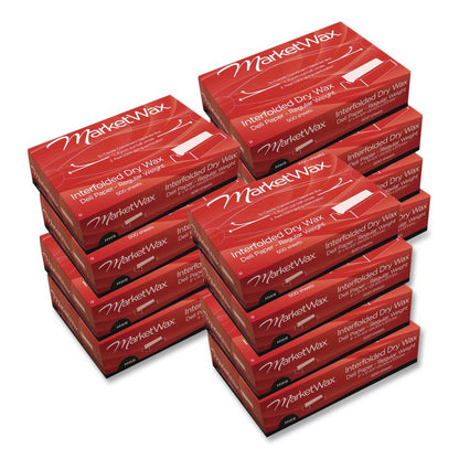 QF12 Interfolded Dry Wax Deli Paper, 12 x 10.75, White, 500/Box,  12 Boxes/Carton