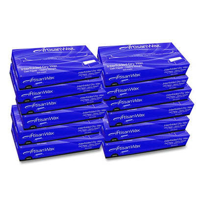 WF12 Interfolded Dry Wax Deli Paper, 12 x 10.75, White, 500/Box, 12 Boxes/Carton