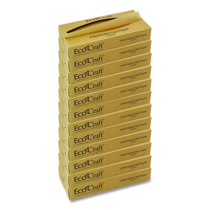 EcoCraft Interfolded Soy Wax Deli Sheets, 12 x 10.75, 500/Box, 12 Boxes/Carton