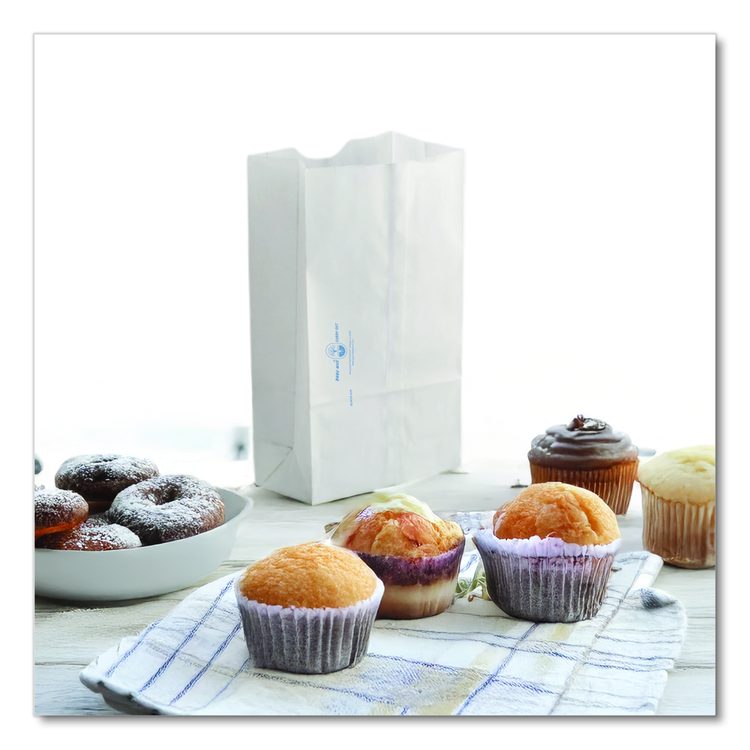 Dubl Wax SOS Bakery Bags, 6.13" x 4" x 12.38", White, 1,000/Carton